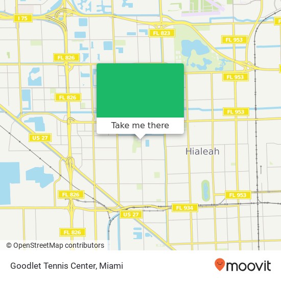 Mapa de Goodlet Tennis Center