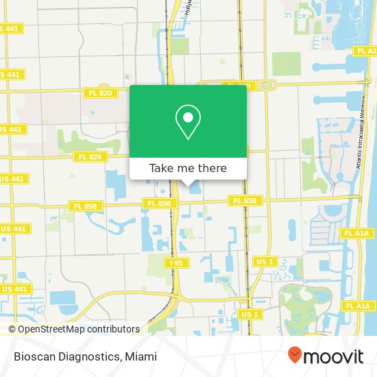 Mapa de Bioscan Diagnostics