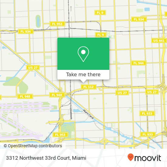 3312 Northwest 33rd Court map