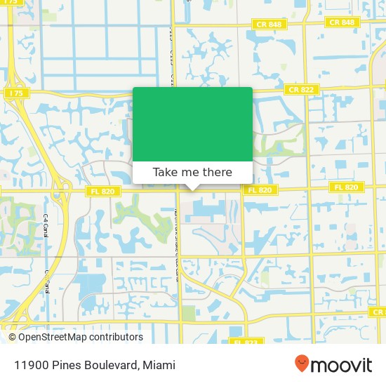 Mapa de 11900 Pines Boulevard