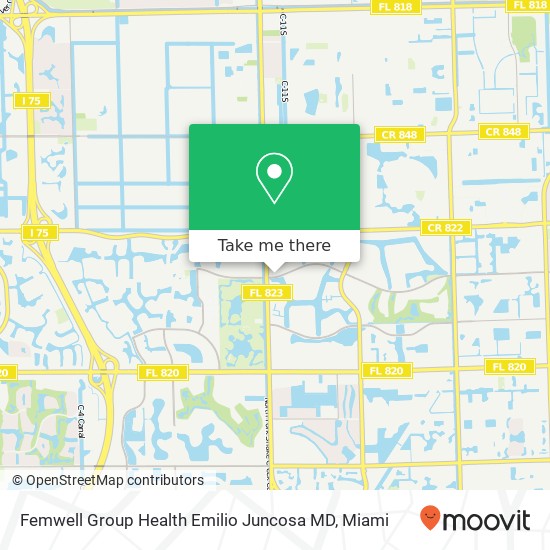 Mapa de Femwell Group Health Emilio Juncosa MD