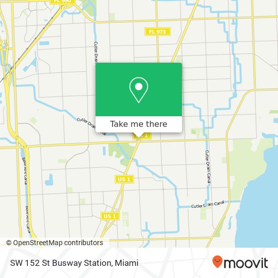 Mapa de SW 152 St Busway Station