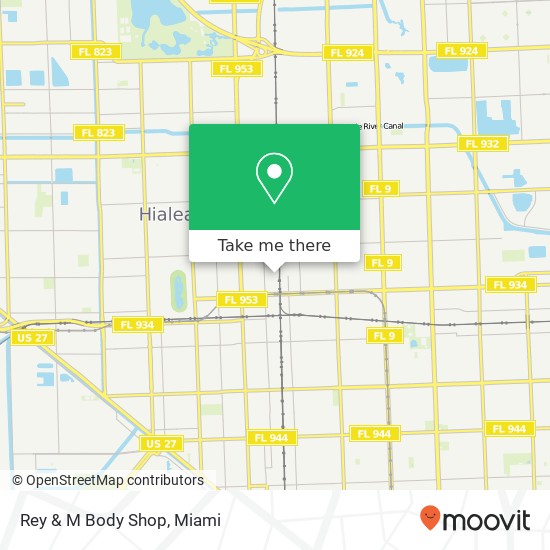 Rey & M Body Shop map