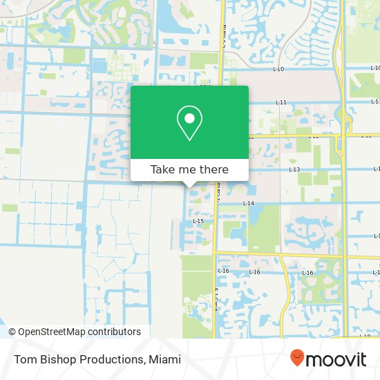 Tom Bishop Productions map