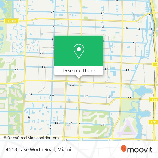 4513 Lake Worth Road map