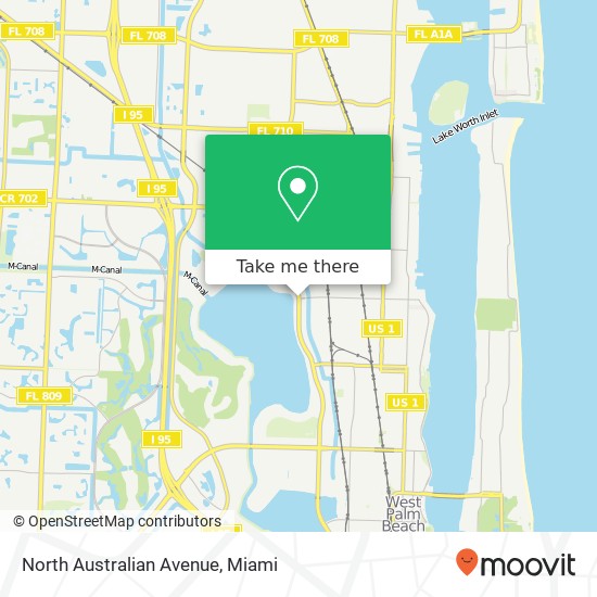 Mapa de North Australian Avenue
