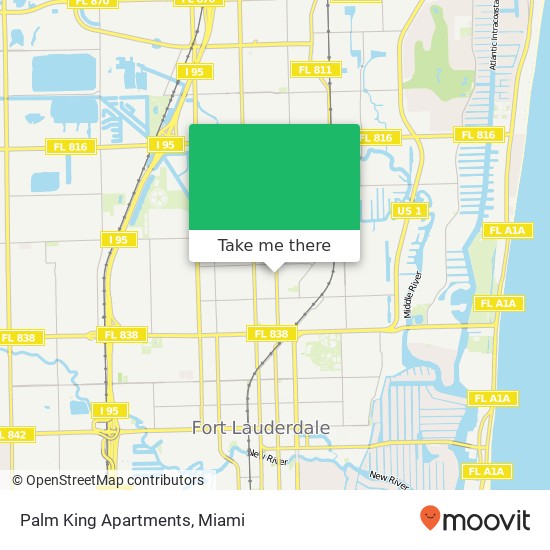 Palm King Apartments map
