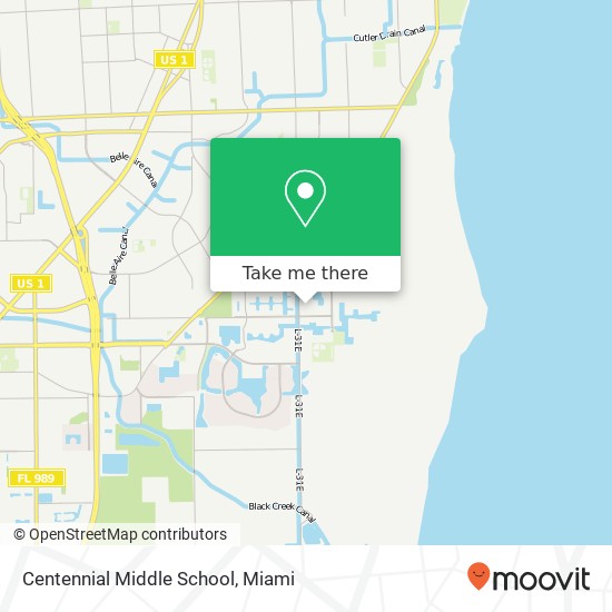 Centennial Middle School map