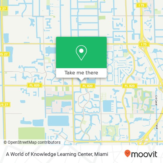 A World of Knowledge Learning Center map