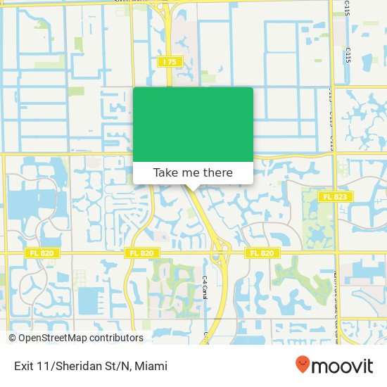 Exit 11/Sheridan St/N map