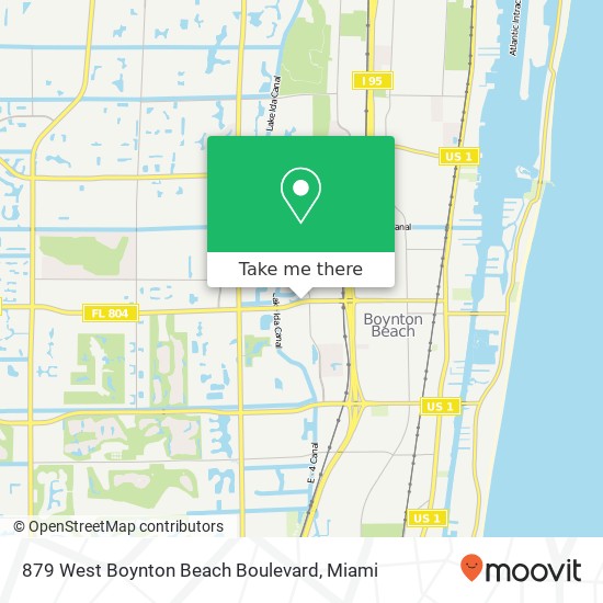 Mapa de 879 West Boynton Beach Boulevard