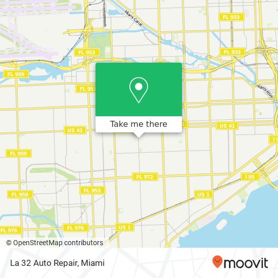 La 32 Auto Repair map