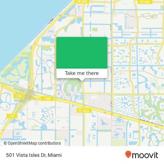 Mapa de 501 Vista Isles Dr