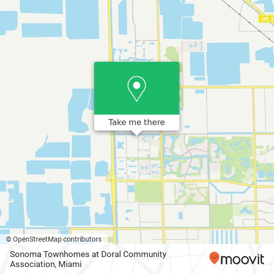 Mapa de Sonoma Townhomes at Doral Community Association