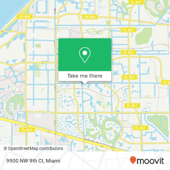 9900 NW 9th Ct map