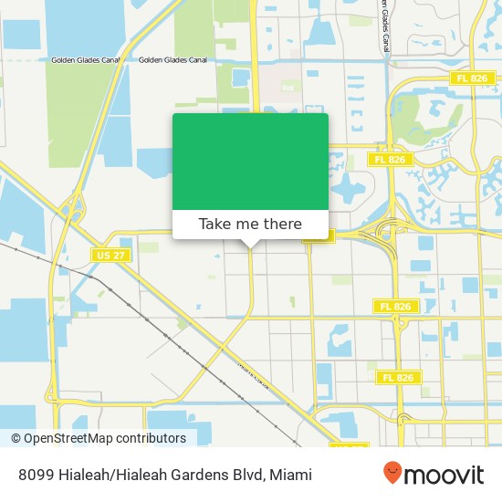 Mapa de 8099 Hialeah / Hialeah Gardens Blvd