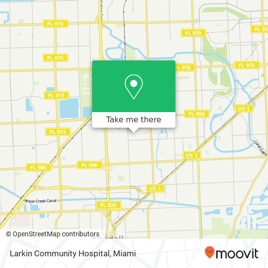 Larkin Community Hospital map