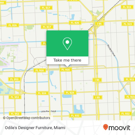Odile's Designer Furniture map