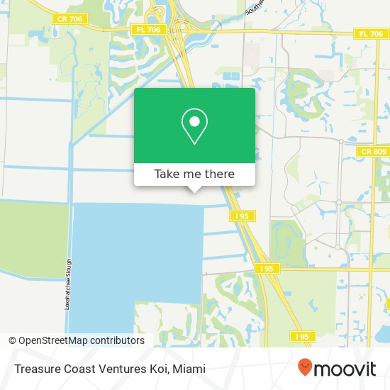 Treasure Coast Ventures Koi map