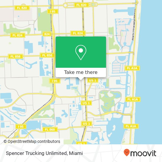 Spencer Trucking Unlimited map