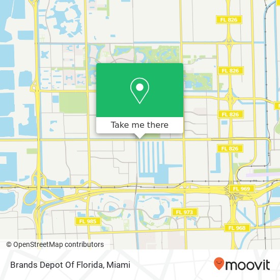 Mapa de Brands Depot Of Florida