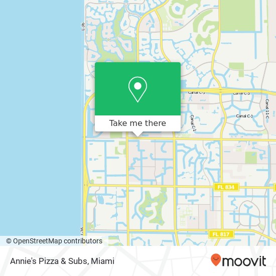 Annie's Pizza & Subs map