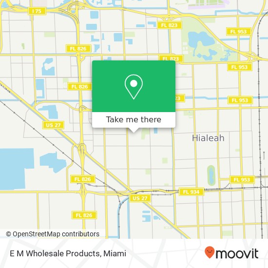 E M Wholesale Products map