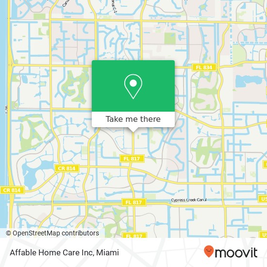 Mapa de Affable Home Care Inc