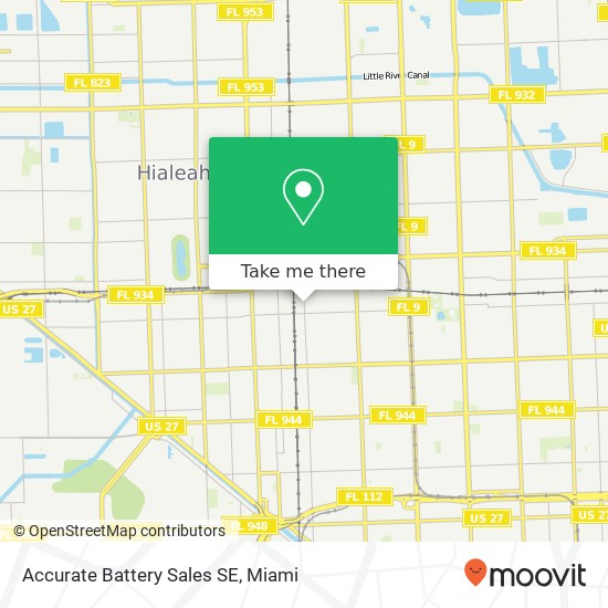 Accurate Battery Sales SE map