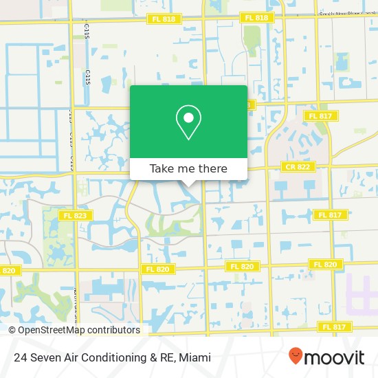 Mapa de 24 Seven Air Conditioning & RE