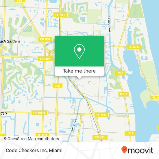 Mapa de Code Checkers Inc