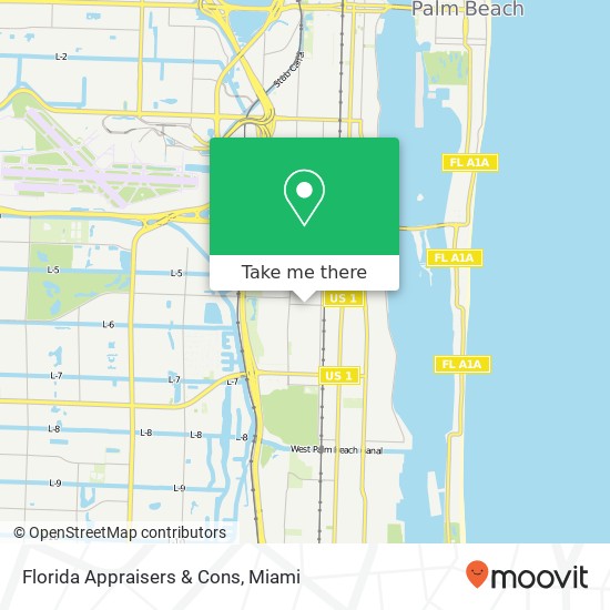 Mapa de Florida Appraisers & Cons