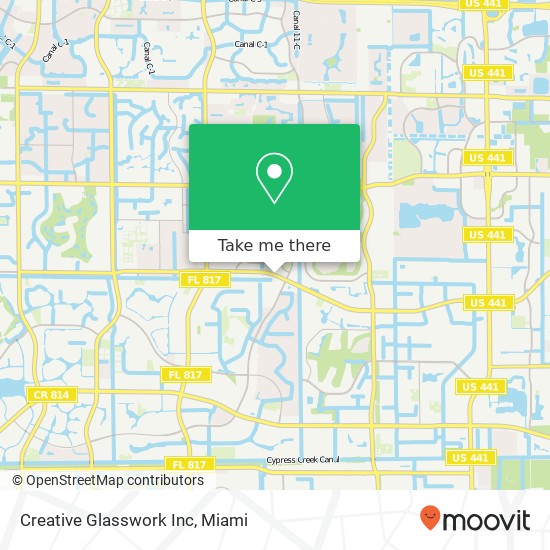 Mapa de Creative Glasswork Inc