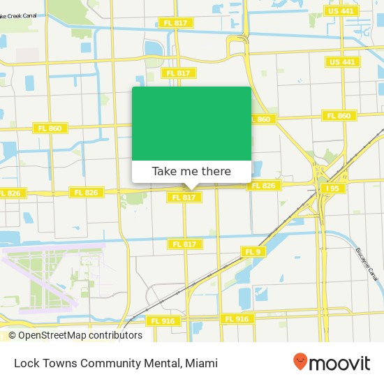 Mapa de Lock Towns Community Mental