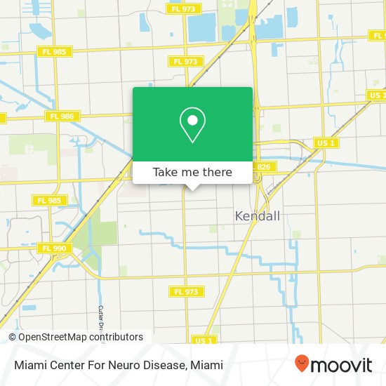 Miami Center For Neuro Disease map