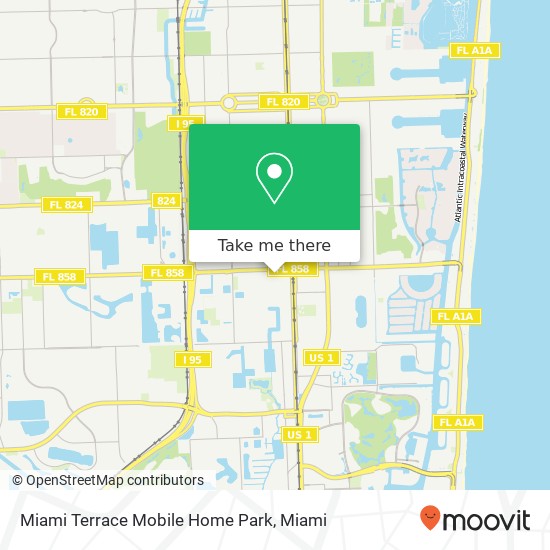 Miami Terrace Mobile Home Park map