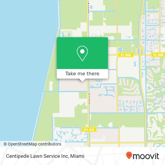 Mapa de Centipede Lawn Service Inc