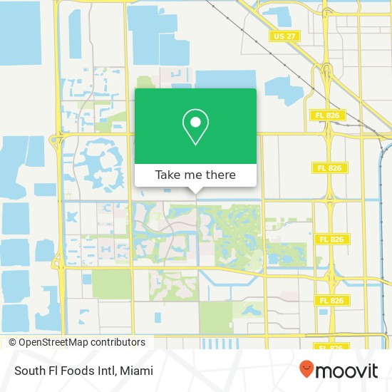 Mapa de South Fl Foods Intl