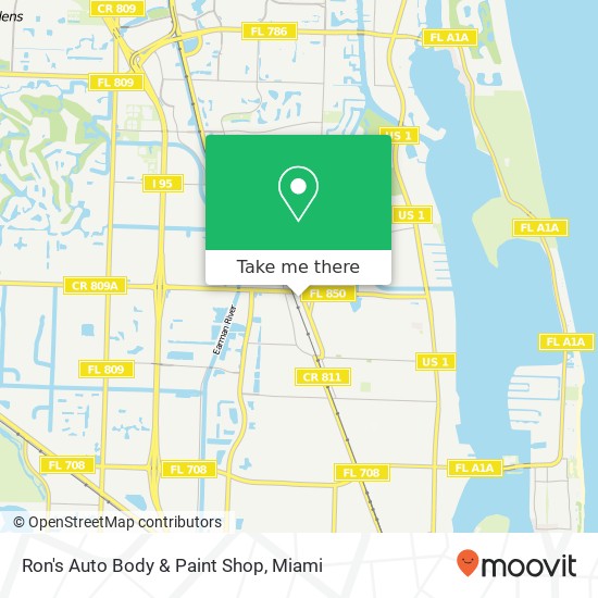 Ron's Auto Body & Paint Shop map