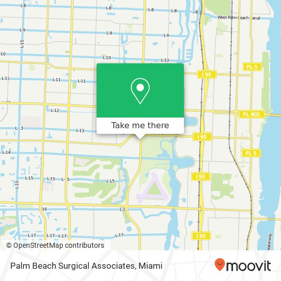 Mapa de Palm Beach Surgical Associates