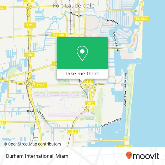 Mapa de Durham International