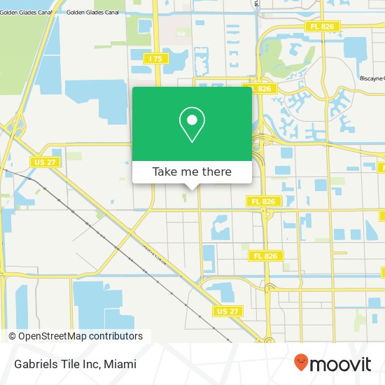 Gabriels Tile Inc map