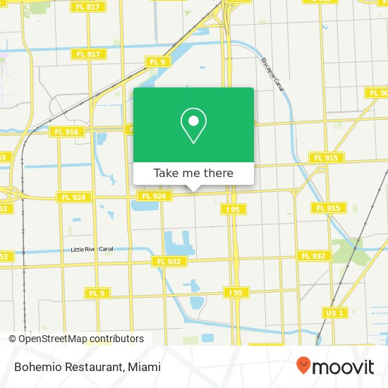 Bohemio Restaurant map
