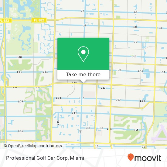 Professional Golf Car Corp map