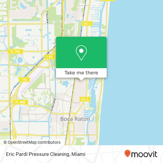 Eric Pardi Pressure Cleaning map