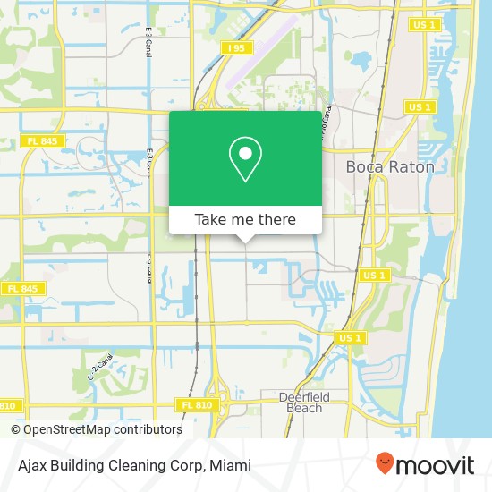 Mapa de Ajax Building Cleaning Corp