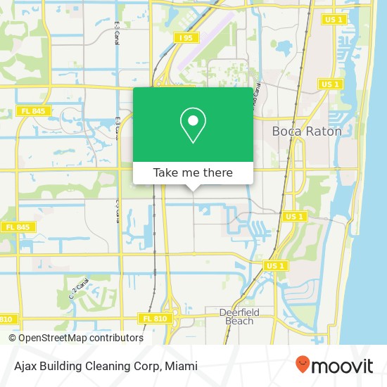 Ajax Building Cleaning Corp map