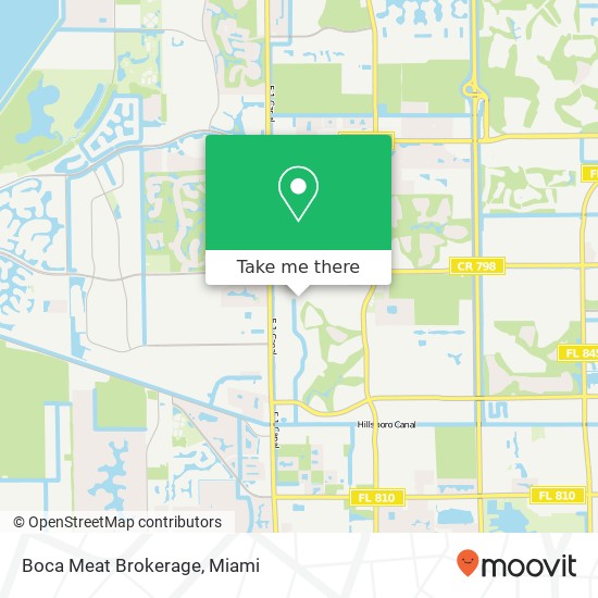 Boca Meat Brokerage map