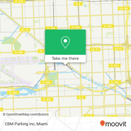 CBM Parking Inc map