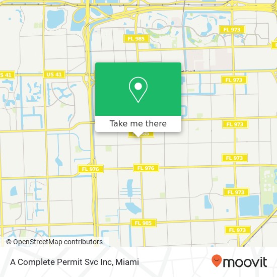 A Complete Permit Svc Inc map